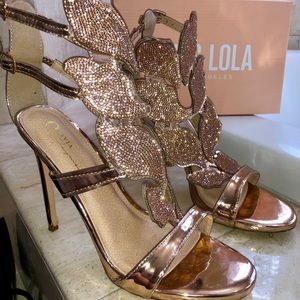 Rose Gold Heels with wings